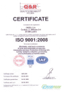 Сертификат ISO 9001:2008 test